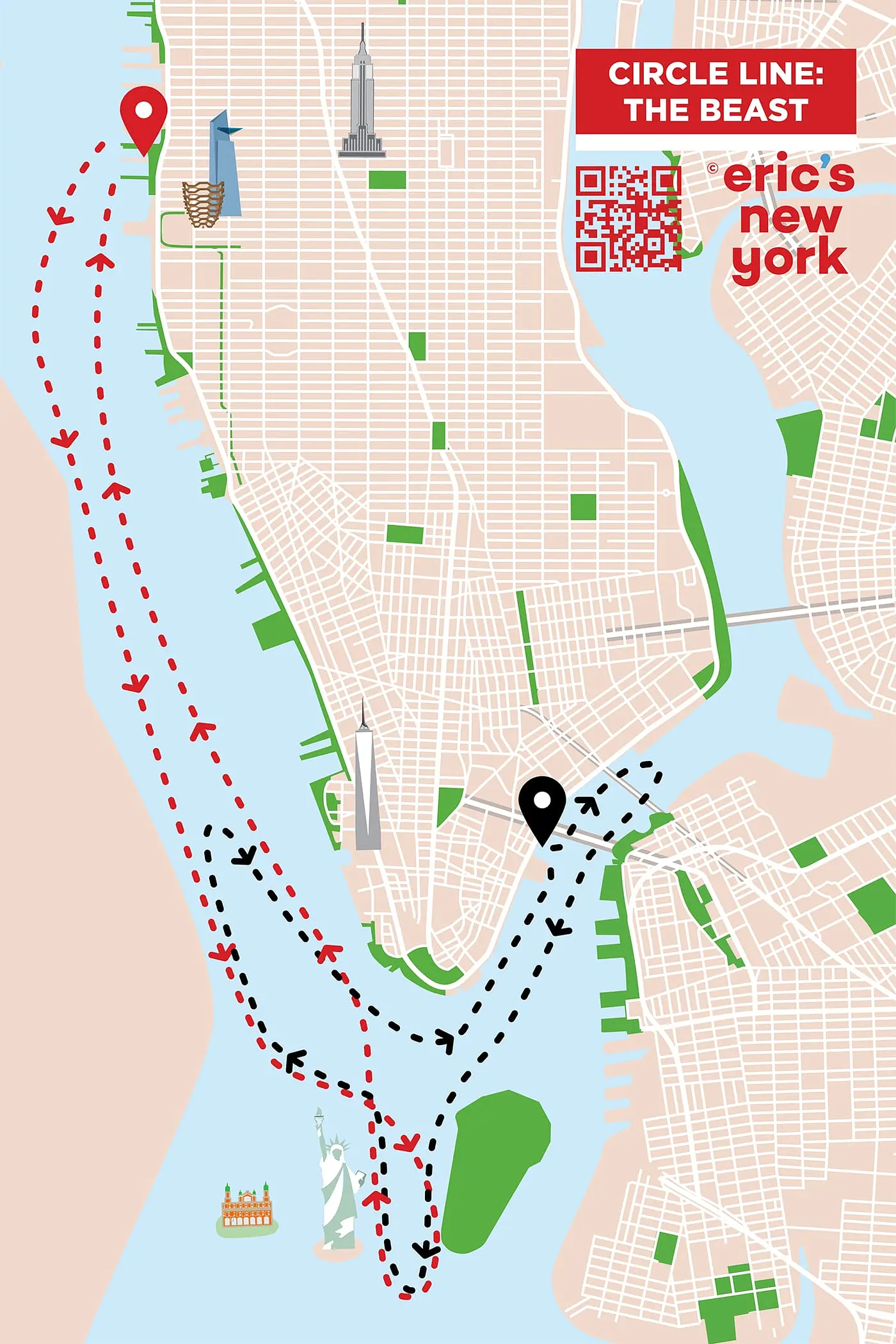 Circle Line The Beast en Nueva York - Recorrido