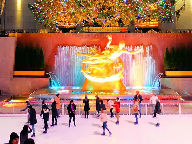 Patinar sobre hielo en Nueva York