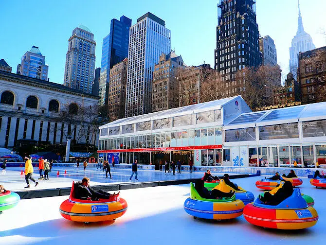 Patinar sobre hielo en Nueva York - Bryant Park Rink