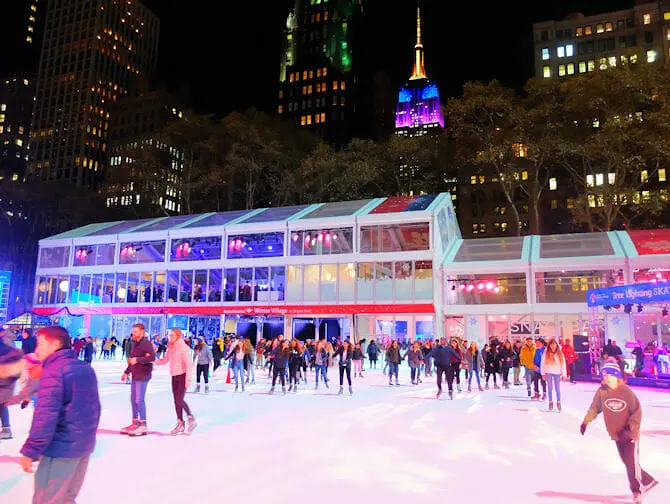 Patinar sobre hielo en Nueva York - Bryant Park2