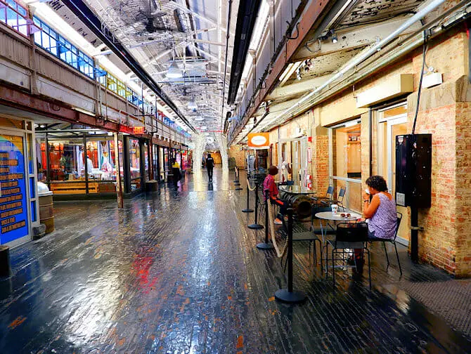 Mercados en Nueva York - Pasillo del Chelsea Market