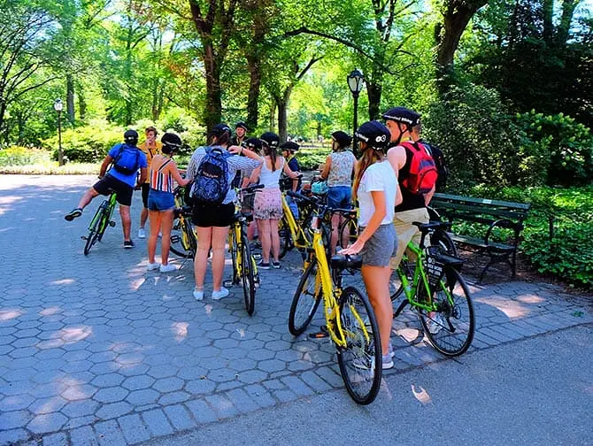 Central Park en Nueva York - Tour en bicicleta