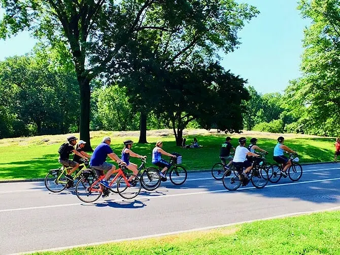 Central Park en Nueva York - Ir en bicicleta