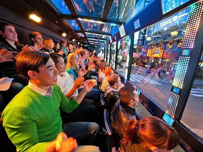 The Ride en Nueva York - pasajeros