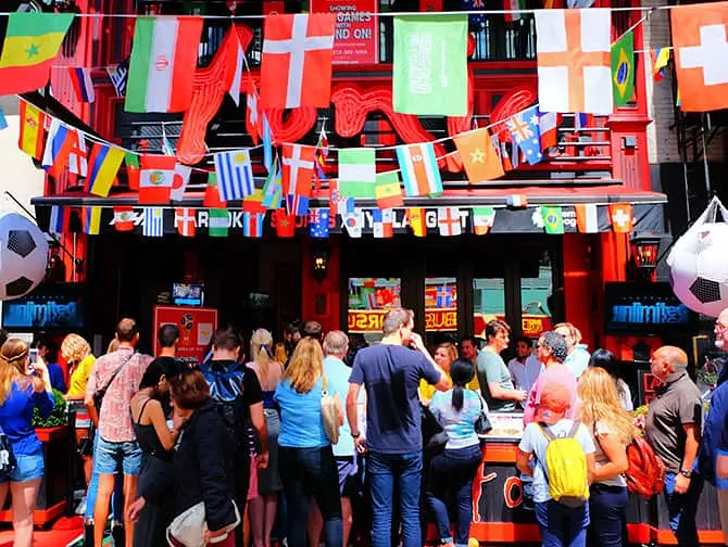 Bares deportivos y bares de f&uacute;tbol en Nueva York