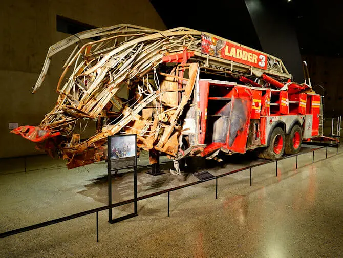 Tickets para el Museo del 11-S - Camion de bomberos