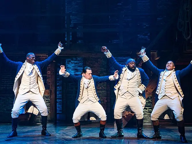 Tickets para Hamilton en Broadway - Un espectáculo de hip hop