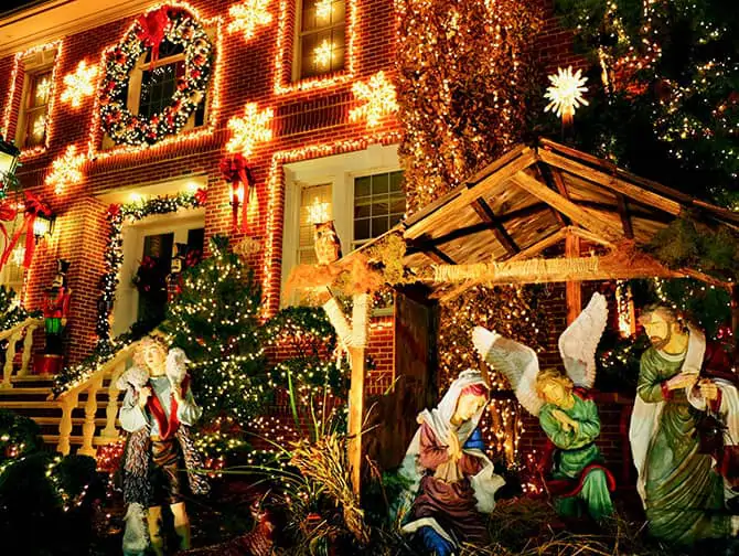 Dyker Heights Christmas Lights - Escena Navideña
