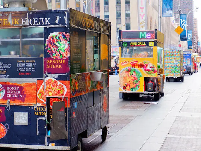 Comida callejera en Nueva York
