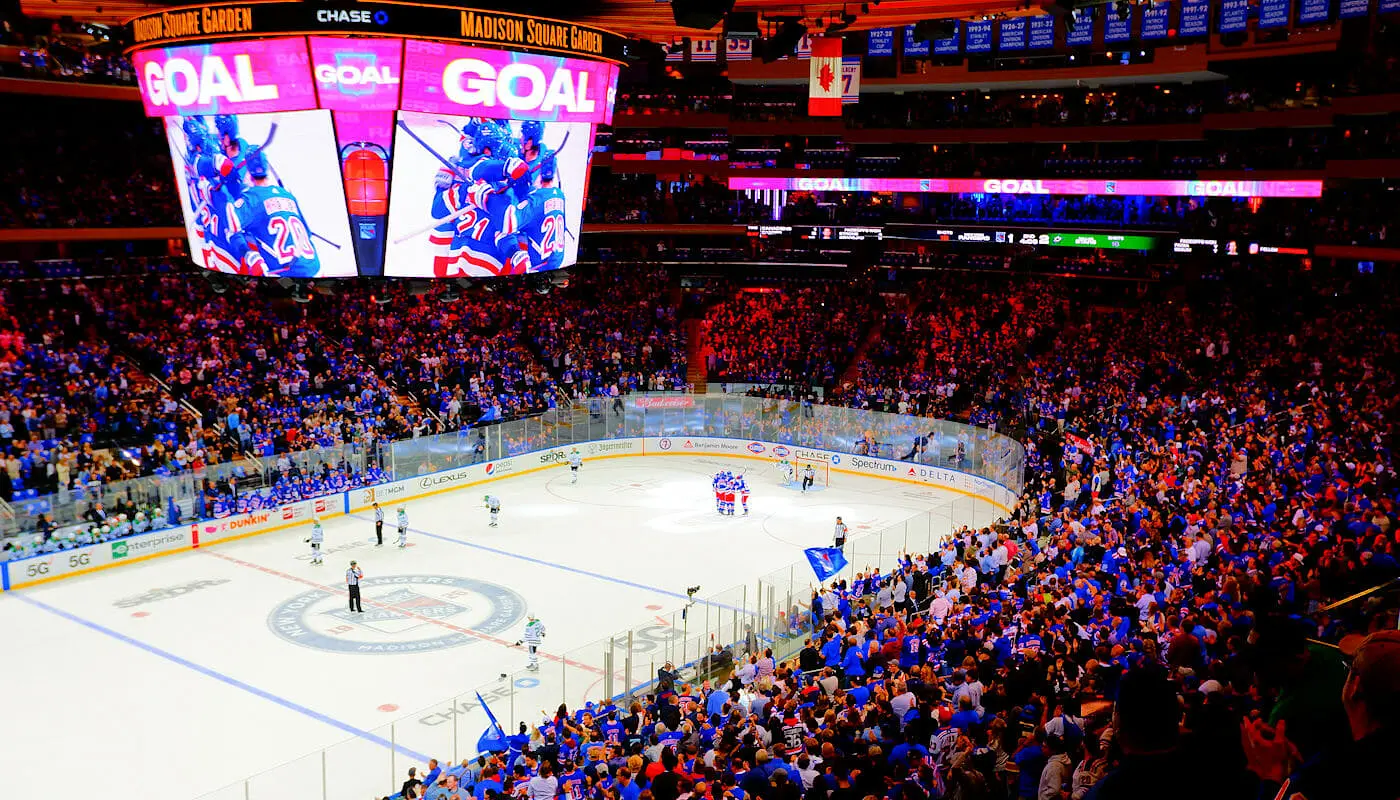 NHL hockey sobre hielo en Nueva York