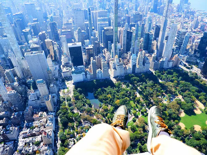 Vuelo en helicóptero sin puertas por Nueva York