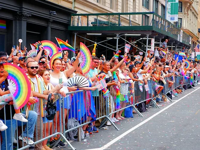 Crowds for New York Gay Pride