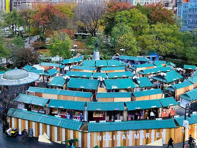 Mercados navideños en Nueva York - Union Square