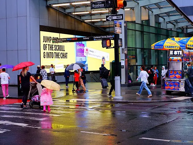 La lluvia en Nueva York