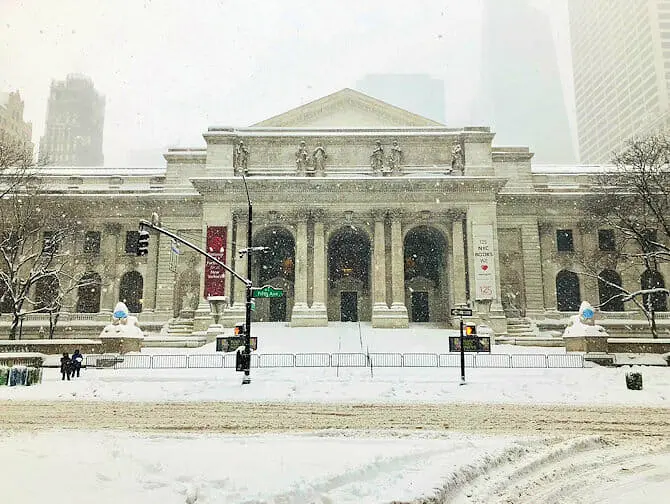 Nieve en Nueva York - Edificio