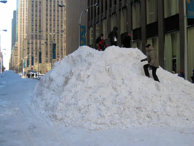 Nieve en Nueva York - Nieve