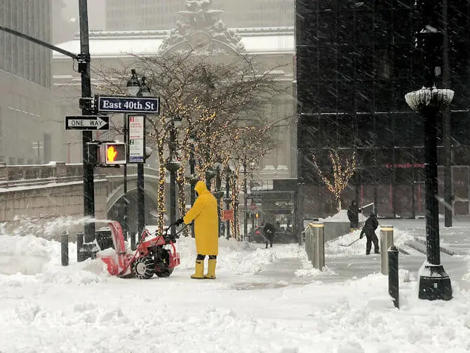 Nieve en Nueva York - Calle