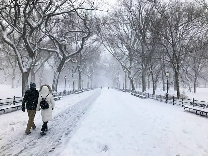 Nieve en Nueva York