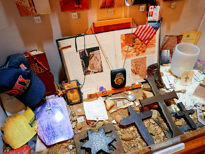 9/11 Ground Zero Museum Workshop en Nueva York - objetos del museo