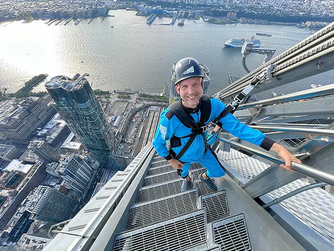 City Climb en Edge en Nueva York Escleras
