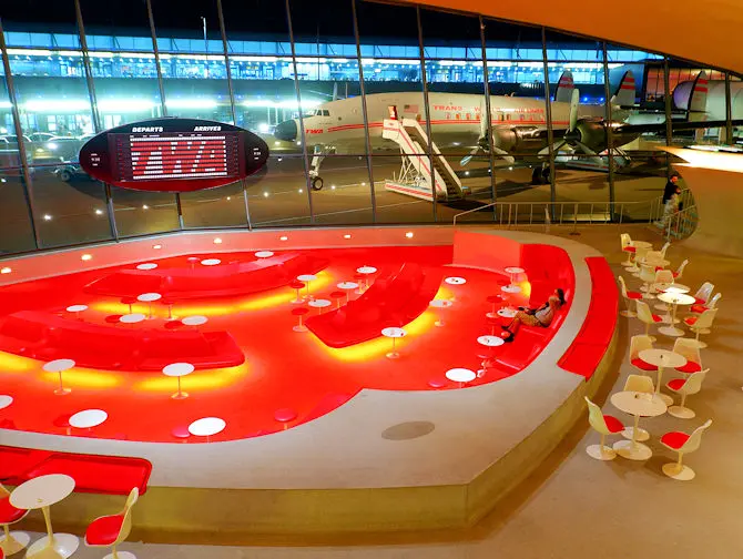 Aeropuerto de JFK - Vestíbulo del TWA Hotel