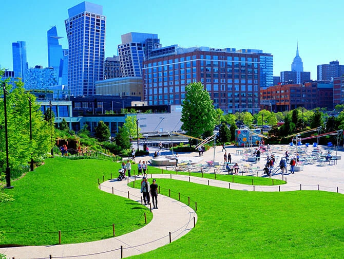 Hudson River Park en Nueva York - Vista de Little Island 