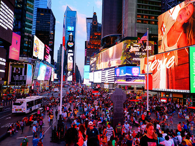 New York Night Tour Times Square