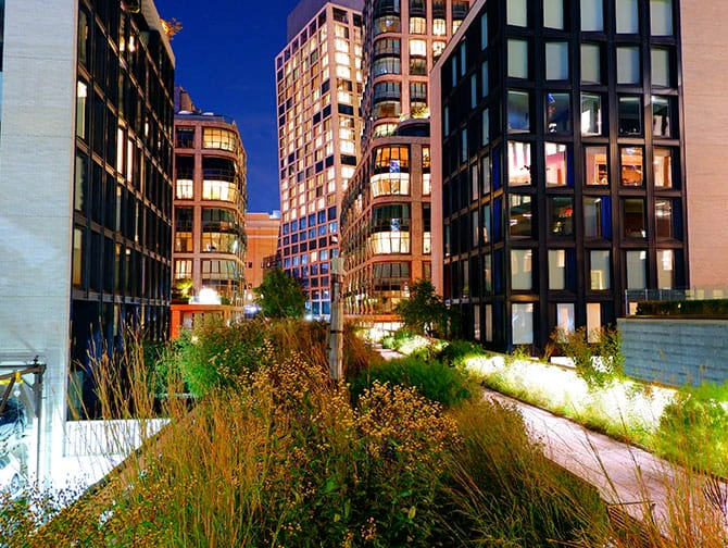 Rutas a pie por Nueva York - Itinerario Nocturno Greenwich, Meatpacking & High Line Paisaje