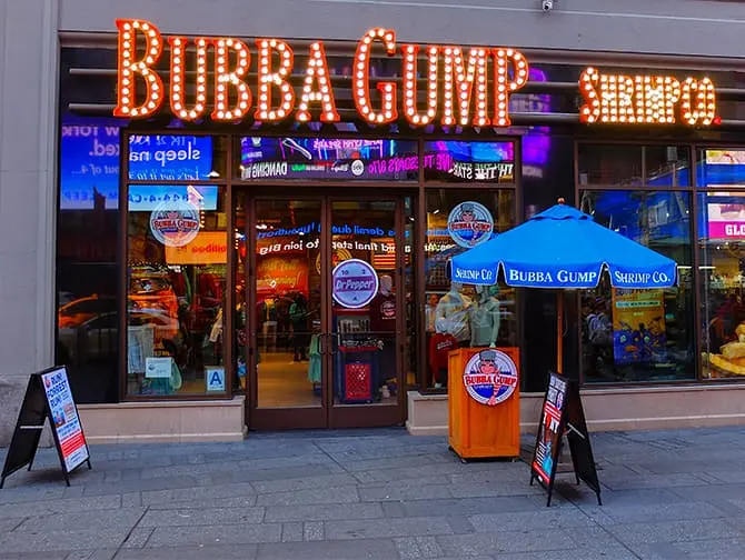 Restaurantes tematicos en Nueva York - Bubba Gump