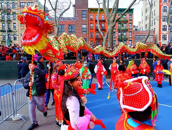 Año Nuevo Lunar en Nueva York - Danza del León
