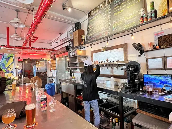Las mejores cervecer&iacute;as de Nueva York - Rockaway Brewing Company interior