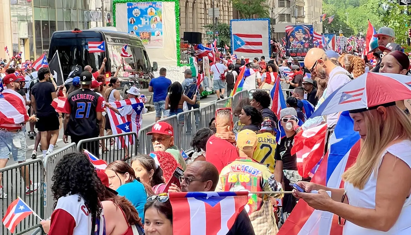 Desfile nacional de Puerto Rico en Nueva York - espectadores