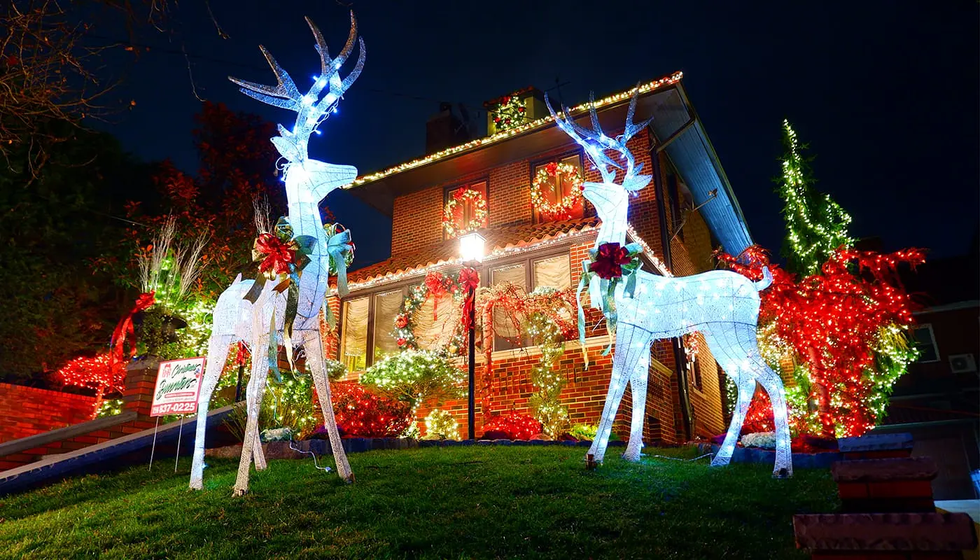 Tour Dyker Heights Christmas Lights - Casa decorada