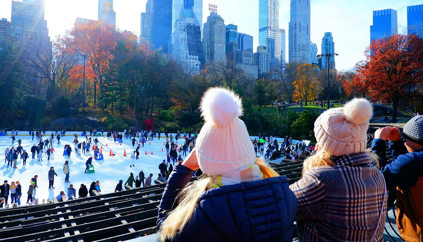 Itinerario navideño para Nueva York - Patinaje sobre hielo a Central Park
