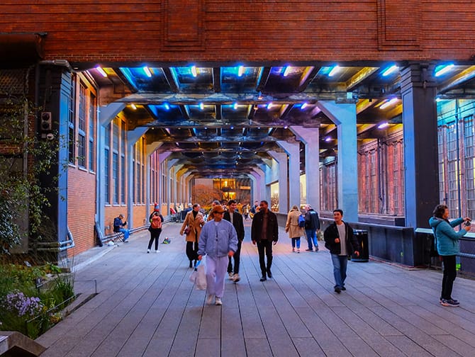 La High Line en Nueva York - Chelsea Market Passage