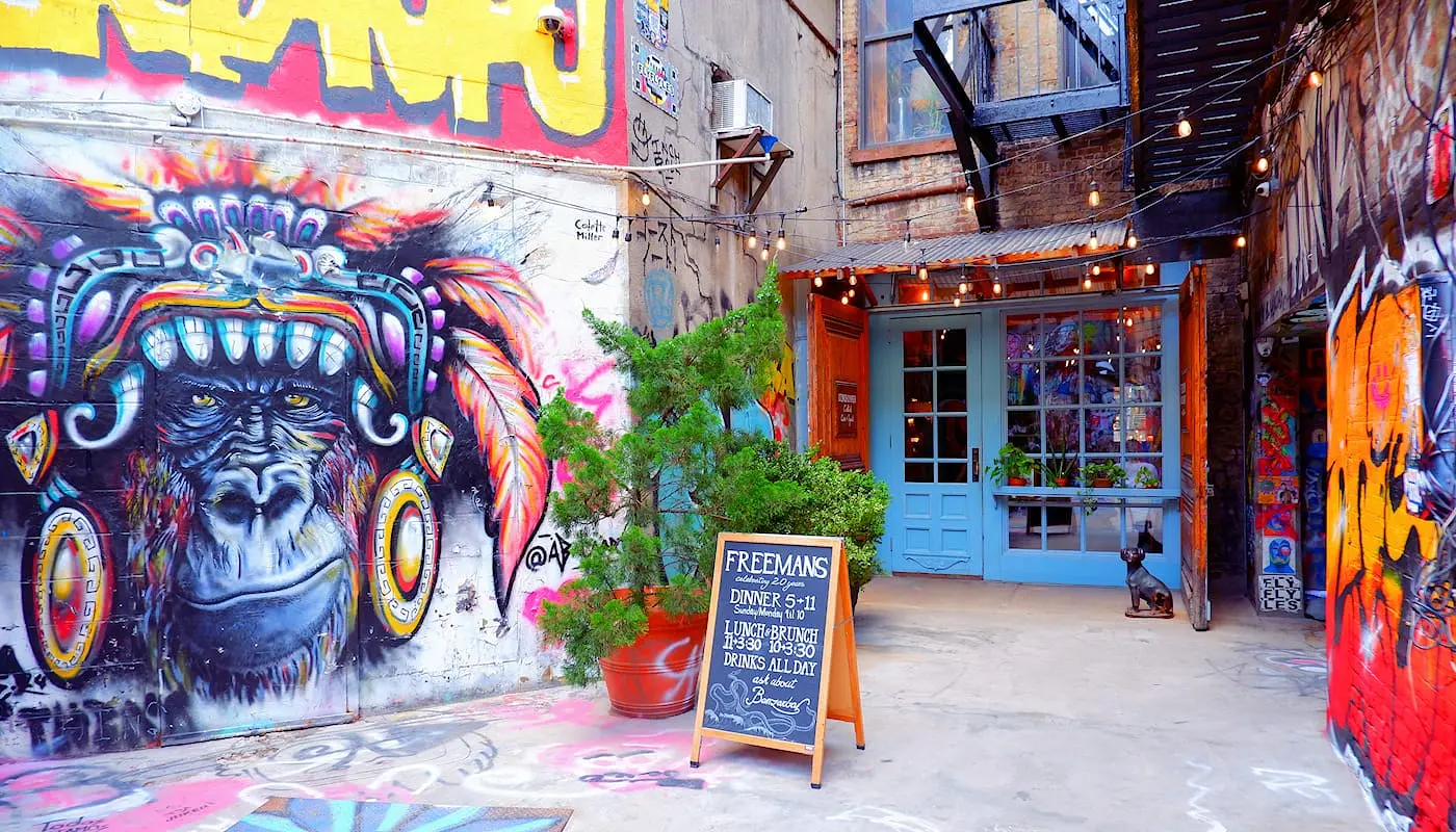 Comida t&iacute;pica americana en Nueva York -  Restaurante Freeman Alley