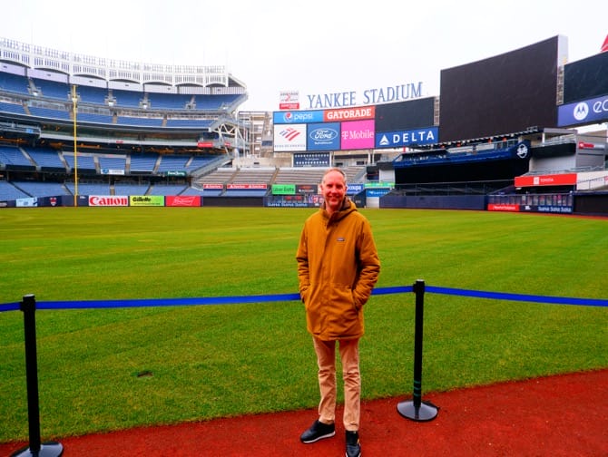 Tour del Yankee Stadium - Un momento fotográfico durante el tour