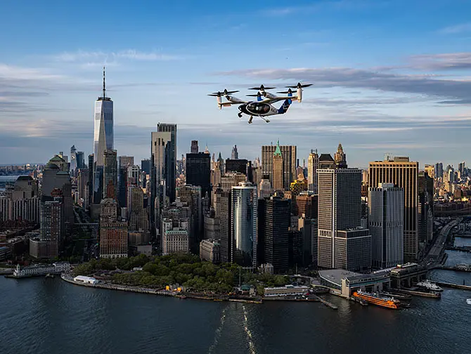Taxi Aéreo Eléctrico Joby Aviation de JFK a Manhattan - Vuelo de 7 minutos del Aeropuerto a la Ciudad