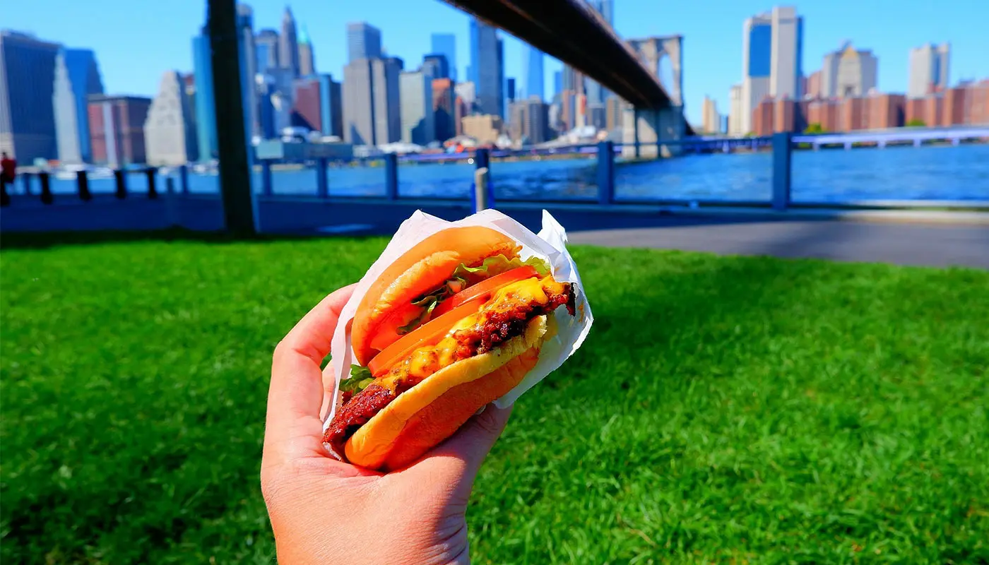 Shake Shack en Nueva York - Una hamburguesa de Shake Shack
