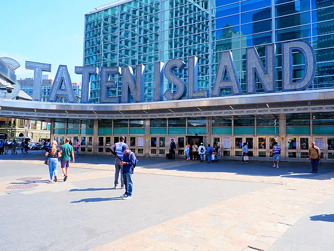 Battery Park en Nueva York - Terminal de Ferry de Staten Island