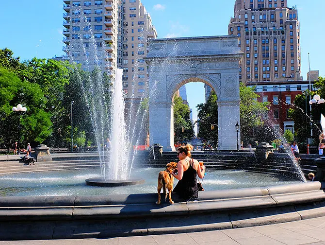 Washington Square Park In New York