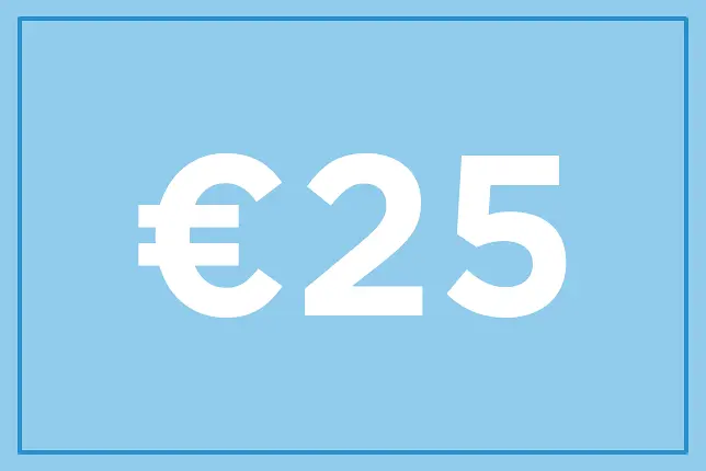 Tarjeta regalo de 25€