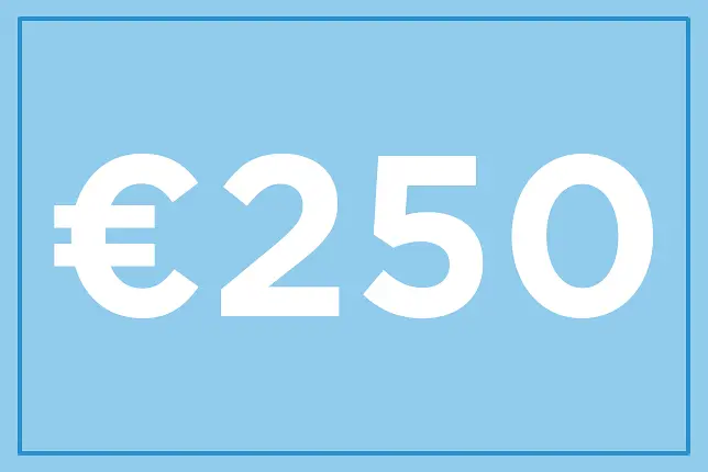 Tarjeta regalo de 250€