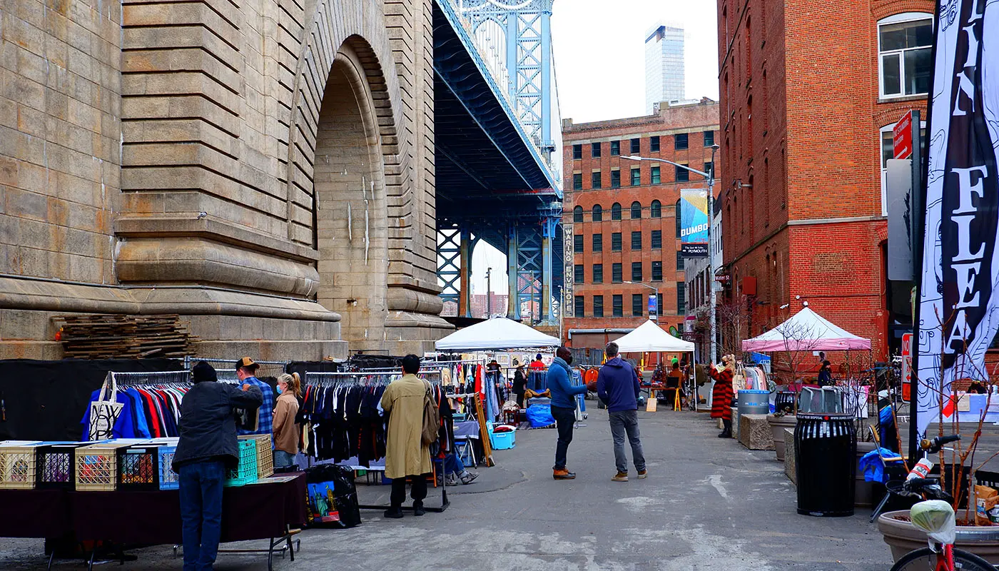 Ruta a pie por DUMBO y el Brooklyn Bridge en Nueva York